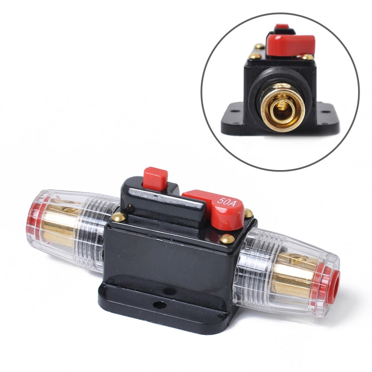 Fusibile 50A per assicurazione portafusibile audio stereo per interruttore automatico DC 12-24V, 50A