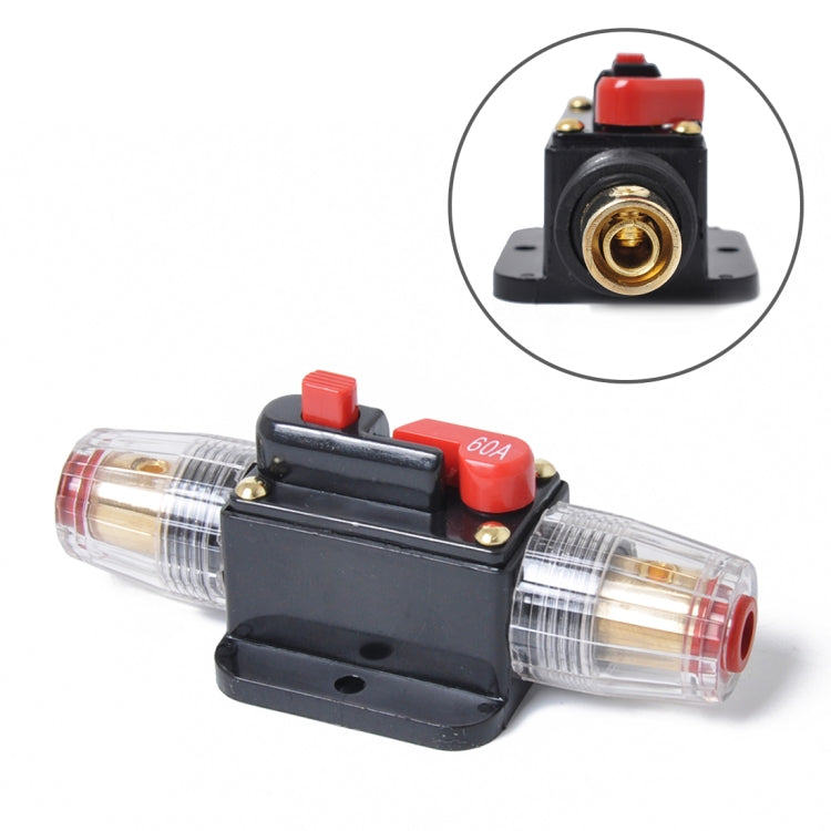 Fusibile 60A per assicurazione portafusibile audio stereo per interruttore automatico DC 12-24V, 60A