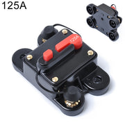 Portafusibili con ripristino automatico interruttore automatico audio per auto 125A DC 12-24V, 125A