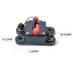 Portafusibili con ripristino automatico interruttore automatico audio per auto 125A DC 12-24V, 125A