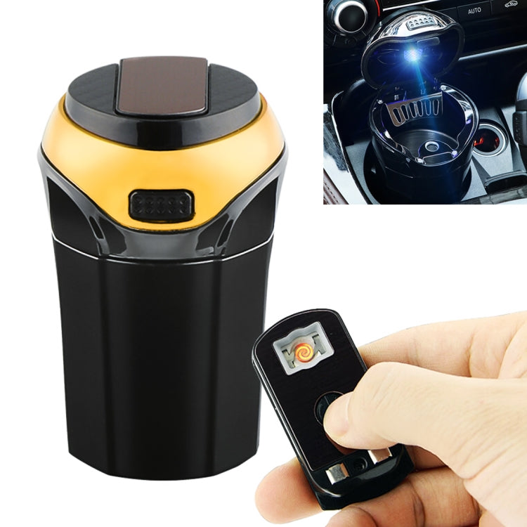 Accendisigari elettronico staccabile universale per auto 2 in 1 + posacenere per bidone della spazzatura