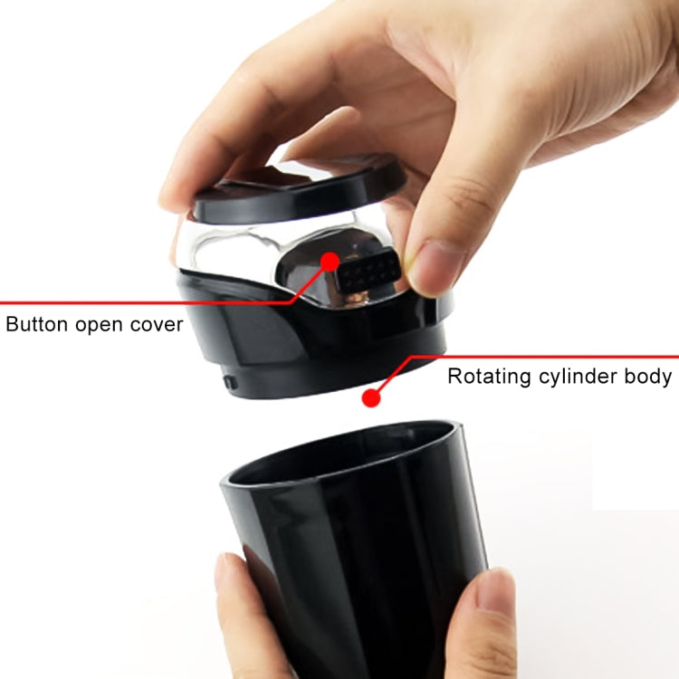 Accendisigari elettronico staccabile universale per auto 2 in 1 + posacenere per bidone della spazzatura