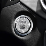 Decorazione adesiva per rivestimento del pulsante di avvio del motore dell'auto per Mercedes-Benz, For Mercedes-Benz