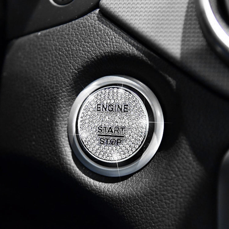 Decorazione adesiva per rivestimento del pulsante di avvio del motore dell'auto per Mercedes-Benz, For Mercedes-Benz