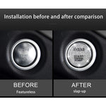 Decorazione adesiva per rivestimento del pulsante di avvio del motore dell'auto per Mercedes-Benz, For Mercedes-Benz