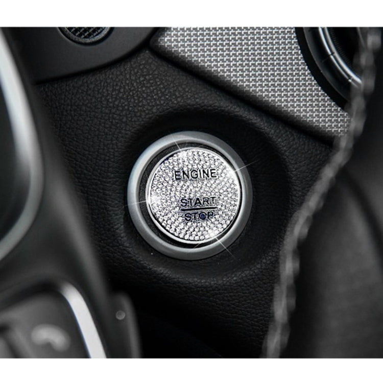 Decorazione adesiva per rivestimento del pulsante di avvio del motore dell'auto per Mercedes-Benz, For Mercedes-Benz