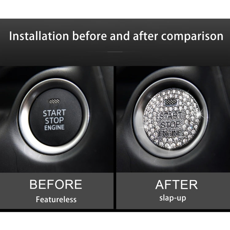 Decorazione adesiva per rivestimento del pulsante di avvio del motore dell'auto per Mazda, For Mazda