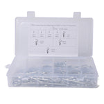 Perno per clip per trattore con coppiglia R zincata resistente da 180 pezzi per auto/barca/garage, 180 PCS
