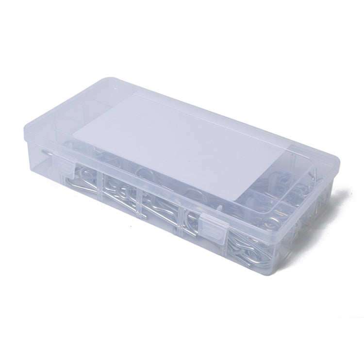 Perno per clip per trattore con coppiglia R zincata resistente da 180 pezzi per auto/barca/garage, 180 PCS