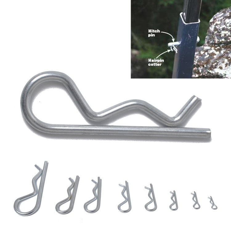 Perno per clip per trattore con coppiglia R zincata resistente da 180 pezzi per auto/barca/garage, 180 PCS
