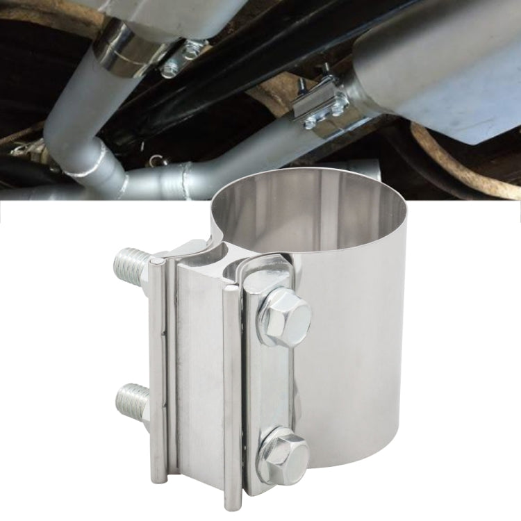 Morsetto a fascia per giunzione lap in acciaio inossidabile per tubo di scarico turbo per auto da 2,25 pollici, 2.25 inch