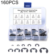 Anelli di fissaggio assortiti di anelli elastici con anello elastico di sicurezza a forma di E per auto da 160 pezzi, 160 PCS