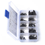 Anelli di fissaggio assortiti di anelli elastici con anello elastico di sicurezza a forma di E per auto da 160 pezzi, 160 PCS