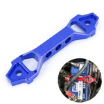 Staffa di fissaggio universale per batteria in acciaio inossidabile ad arco corto per auto, dimensioni: 18,2 x 4,5 x 2 cm, 18.2 x 4.5 x 2cm (Red), 18.2 x 4.5 x 2cm (Blue)