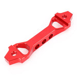 Staffa di fissaggio universale per batteria in acciaio inossidabile ad arco corto per auto, dimensioni: 18,2 x 4,5 x 2 cm, 18.2 x 4.5 x 2cm (Red), 18.2 x 4.5 x 2cm (Blue)
