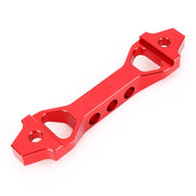 Staffa di fissaggio universale per batteria in acciaio inossidabile ad arco corto per auto, dimensioni: 18,2 x 4,5 x 2 cm, 18.2 x 4.5 x 2cm (Red), 18.2 x 4.5 x 2cm (Blue)