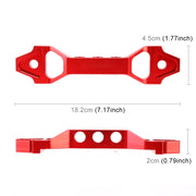 Staffa di fissaggio universale per batteria in acciaio inossidabile ad arco corto per auto, dimensioni: 18,2 x 4,5 x 2 cm, 18.2 x 4.5 x 2cm (Red), 18.2 x 4.5 x 2cm (Blue)