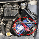 Staffa di fissaggio universale per batteria in acciaio inossidabile ad arco corto per auto, dimensioni: 18,2 x 4,5 x 2 cm, 18.2 x 4.5 x 2cm (Red), 18.2 x 4.5 x 2cm (Blue)
