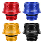 Coperchio del serbatoio del motore con tappo dell'olio in acciaio inossidabile modificato per auto per Mitsubishi, dimensioni: 5,0 x 4,6 cm