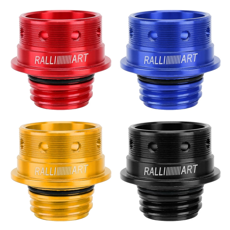 Coperchio del serbatoio del motore con tappo dell'olio in acciaio inossidabile modificato per auto per Mitsubishi, dimensioni: 5,0 x 4,6 cm