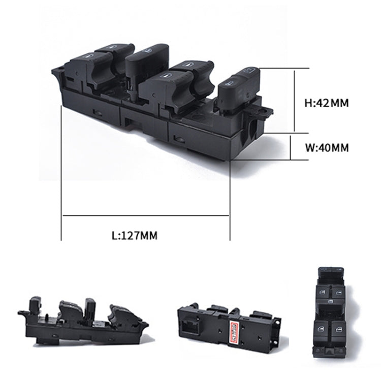 Interruttore principale ABS sollevatore di vetro per auto per interruttore sollevatore Volkswagen 1J4959857D, A0989