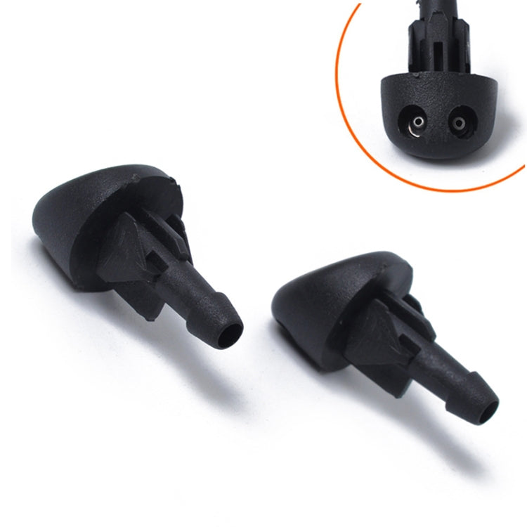 Ugello di spruzzo d'acqua a getto d'acqua per tergicristallo da 2 pezzi 7700413545 per Renault Clio 2005-2014, For Renault Clio 2005-2014