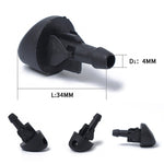 Ugello di spruzzo d'acqua a getto d'acqua per tergicristallo da 2 pezzi 7700413545 per Renault Clio 2005-2014, For Renault Clio 2005-2014
