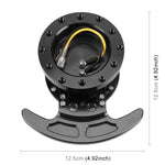 Kit mozzo a sgancio rapido per volante da corsa con inclinazione per auto, kit corpo adattatore rimovibile a scatto