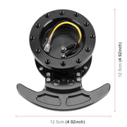 Kit mozzo a sgancio rapido per volante da corsa con inclinazione per auto, kit corpo adattatore rimovibile a scatto