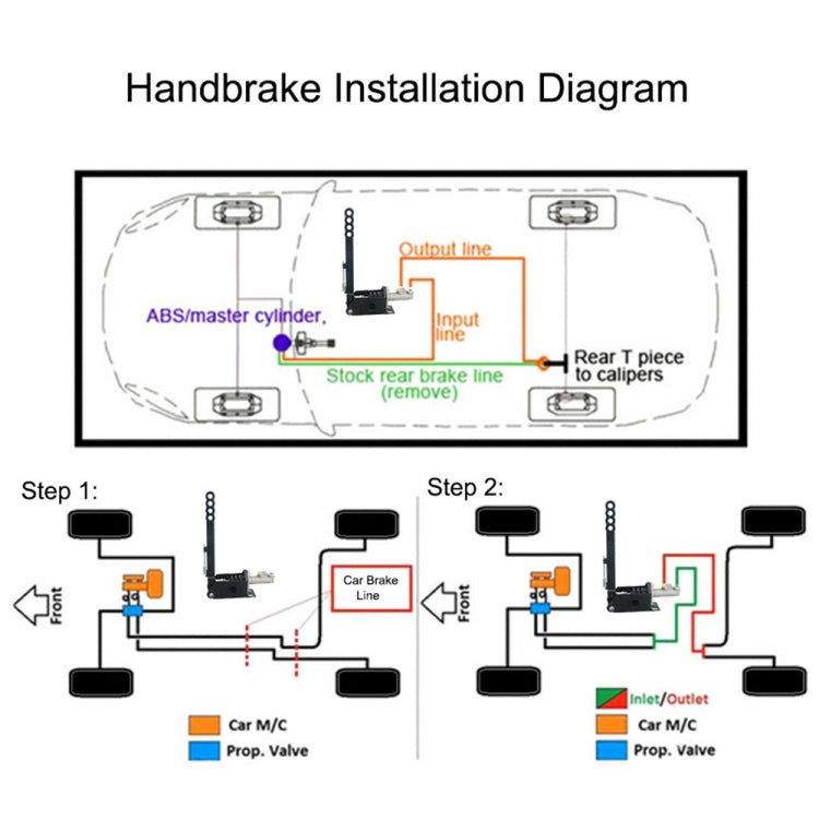 Freno a mano con deriva idraulica a triangolo di modifica dell'auto, Racing Hydraulic Drift Handbrake