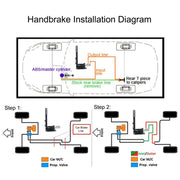 Freno a mano con deriva idraulica a triangolo di modifica dell'auto, Racing Hydraulic Drift Handbrake