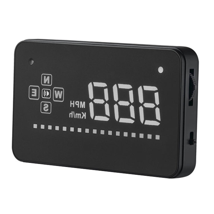 A2 HUD GPS HD da 3,5 pollici Head Up Display per auto, allarme di velocità e velocità eccessiva, bussola, passaggio libero tra chilometri e miglia, A2