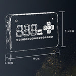 A2 HUD GPS HD da 3,5 pollici Head Up Display per auto, allarme di velocità e velocità eccessiva, bussola, passaggio libero tra chilometri e miglia, A2