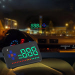 A2 HUD GPS HD da 3,5 pollici Head Up Display per auto, allarme di velocità e velocità eccessiva, bussola, passaggio libero tra chilometri e miglia, A2