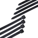 Fascette in nylon da 100 pezzi/confezione da 8 mm x 200 mm, 8mm*200mm Black, 8mm*200mm White