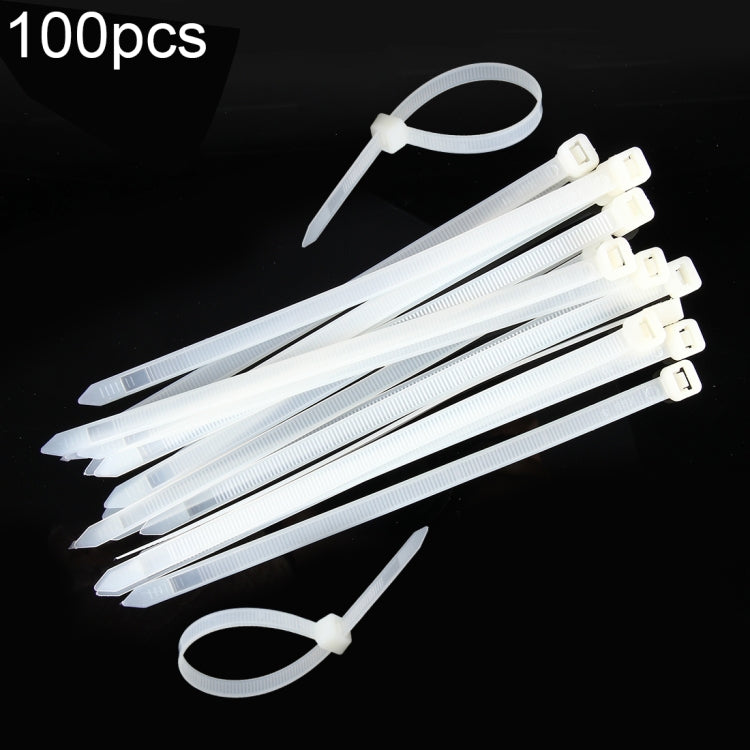 Fascette in nylon da 100 pezzi/confezione da 8 mm x 200 mm, 8mm*200mm Black, 8mm*200mm White