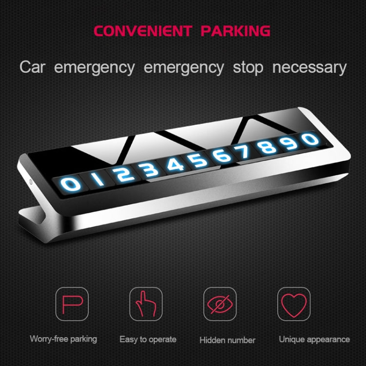 Adesivo per auto con carta di parcheggio temporaneo creativo, Parking Card Car Sticker (Grey), Parking Card Car Sticker (Silver)