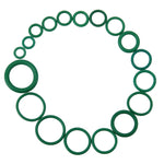 Kit assortimento di 270 pezzi per autoveicoli per autoveicoli, 18 misure, aria condizionata, set di guarnizioni O-Ring HNBR, 270 PCS Green, 270 PCS Purple