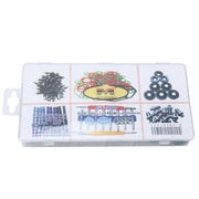 Kit assortimento di 270 pezzi per autoveicoli per autoveicoli, 18 misure, aria condizionata, set di guarnizioni O-Ring HNBR, 270 PCS Green, 270 PCS Purple