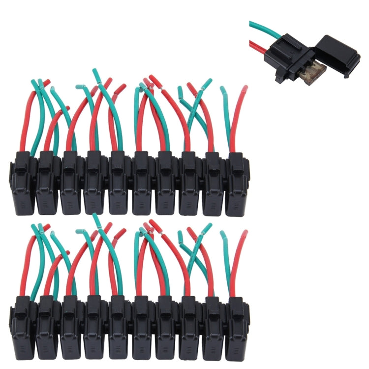 Supporto per scatola fusibili con lama per auto rimovibile da 20 pezzi, 20 PCS Blade Fuse Box Holder