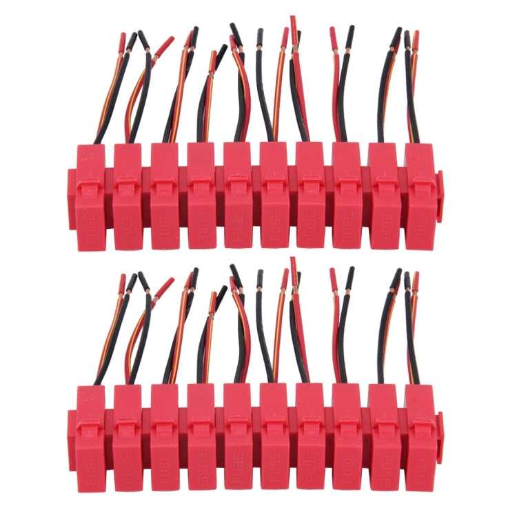 Portafusibili con lama in ceramica impermeabile rimovibile da 20 pezzi per auto, 20 PCS Waterproof Ceramic Connector