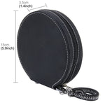 Custodia porta 20 CD/DVD in pelle effetto leopardato
