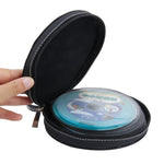 Custodia porta 20 CD/DVD in pelle effetto leopardato