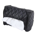 Borsa per tovaglioli di carta per scatola di fazzoletti per sedile posteriore con visiera parasole in pelle per auto (non includere tovagliolo), Not Include Napkin Black, Not Include Napkin Pink, Not Include Napkin Magental, Not Include Napkin White