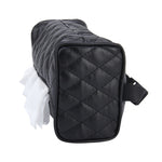 Borsa per tovaglioli di carta per scatola di fazzoletti per sedile posteriore con visiera parasole in pelle per auto (non includere tovagliolo), Not Include Napkin Black, Not Include Napkin Pink, Not Include Napkin Magental, Not Include Napkin White