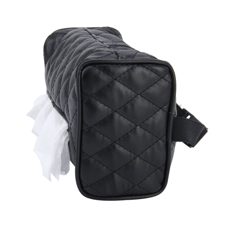 Borsa per tovaglioli di carta per scatola di fazzoletti per sedile posteriore con visiera parasole in pelle per auto (non includere tovagliolo), Not Include Napkin Black, Not Include Napkin Pink, Not Include Napkin Magental, Not Include Napkin White