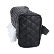 Borsa per tovaglioli di carta per scatola di fazzoletti per sedile posteriore con visiera parasole in pelle per auto (non includere tovagliolo), Not Include Napkin Black, Not Include Napkin Pink, Not Include Napkin Magental, Not Include Napkin White