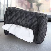 Borsa per tovaglioli di carta per scatola di fazzoletti per sedile posteriore con visiera parasole in pelle per auto (non includere tovagliolo), Not Include Napkin Black, Not Include Napkin Pink, Not Include Napkin Magental, Not Include Napkin White
