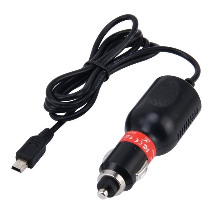 Adattatore universale per caricabatterie mini USB per telecamera DVR per auto Navigazione GPS Ingresso 10 V - Uscita 48 V 5 V 2 A, Lunghezza cavo: 1 m, Mini USB Cable Length: 1m