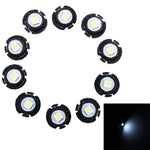 10 pezzi 0,3 W T6.5 pannello strumenti a cuneo LED luce cruscotto indicatore cluster lampadina, 0.3W T6.5